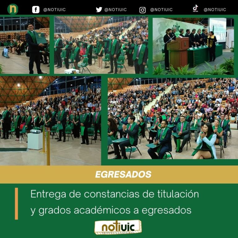 Entrega de constancias de titulación y grados académicos a egresados