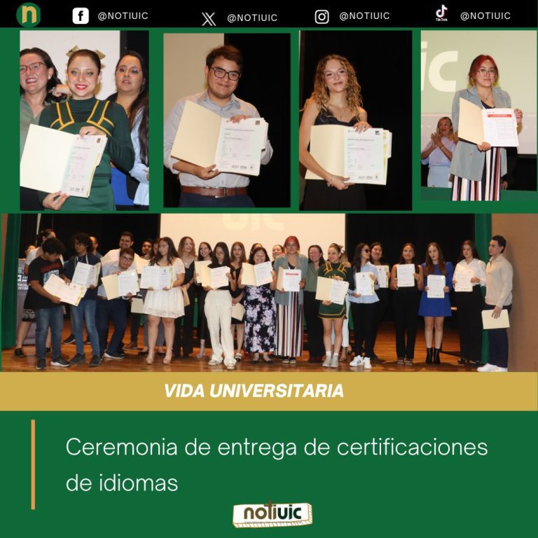 Ceremonia de entrega de certificaciones de idiomas