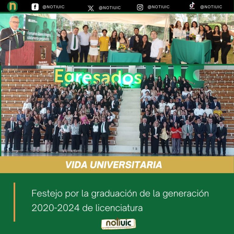 Festejo por la graduación de la generación 2020-2024 de licenciatura