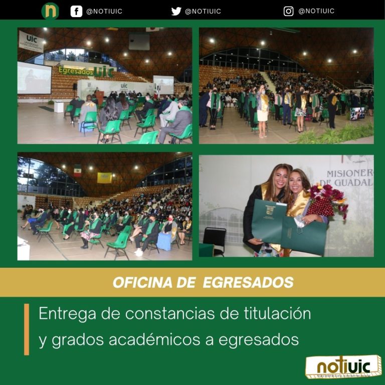 Entrega de constancias de titulación y grados académicos a egresados